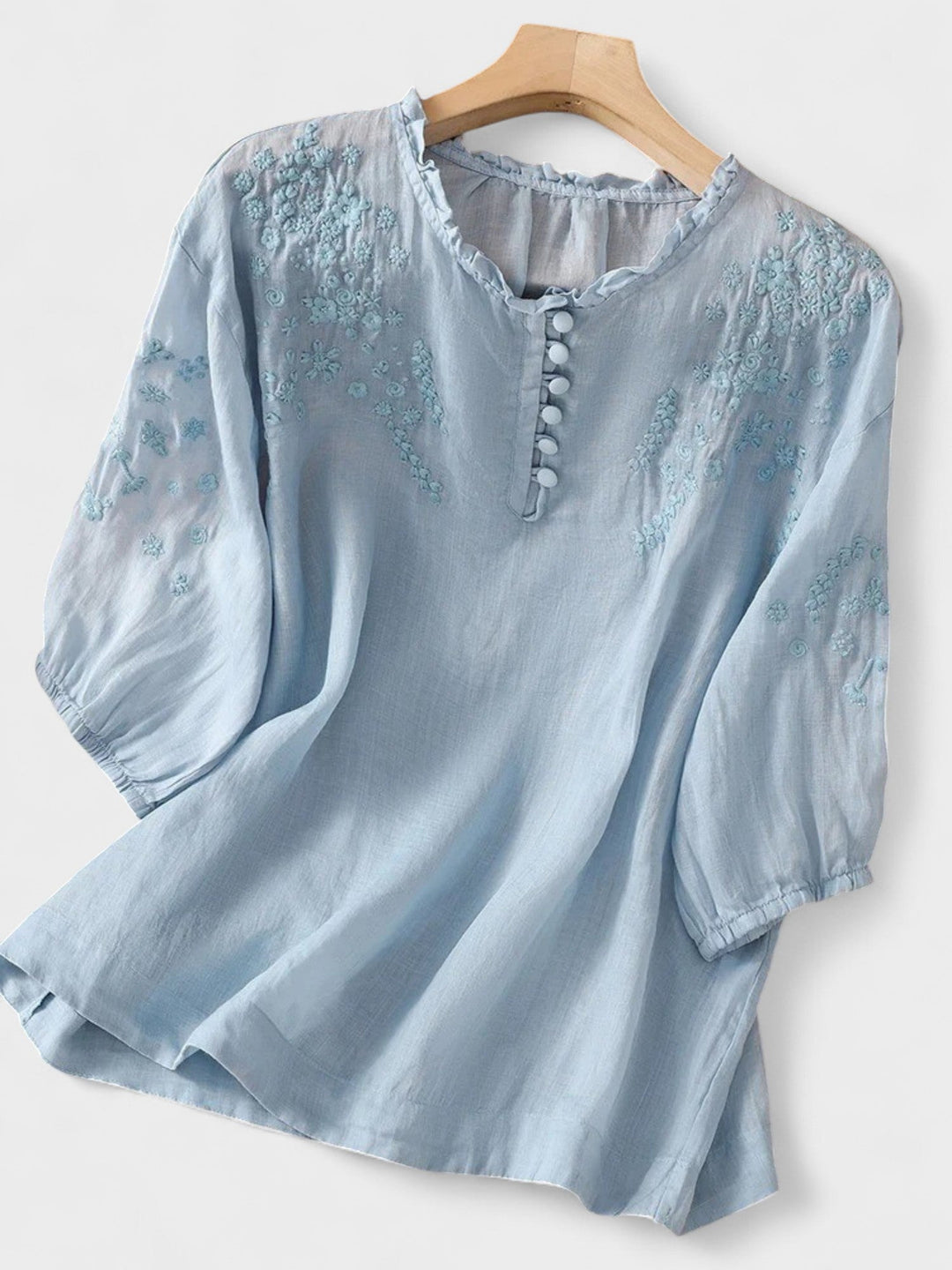 Cassiana - Katoenen en Linnen Blouse