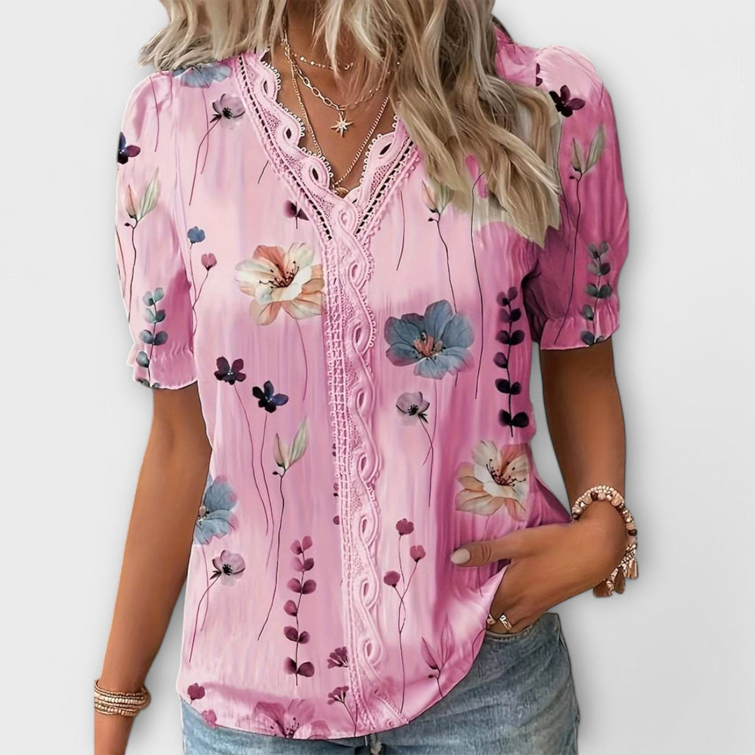 Emília - Blouse met V-hals