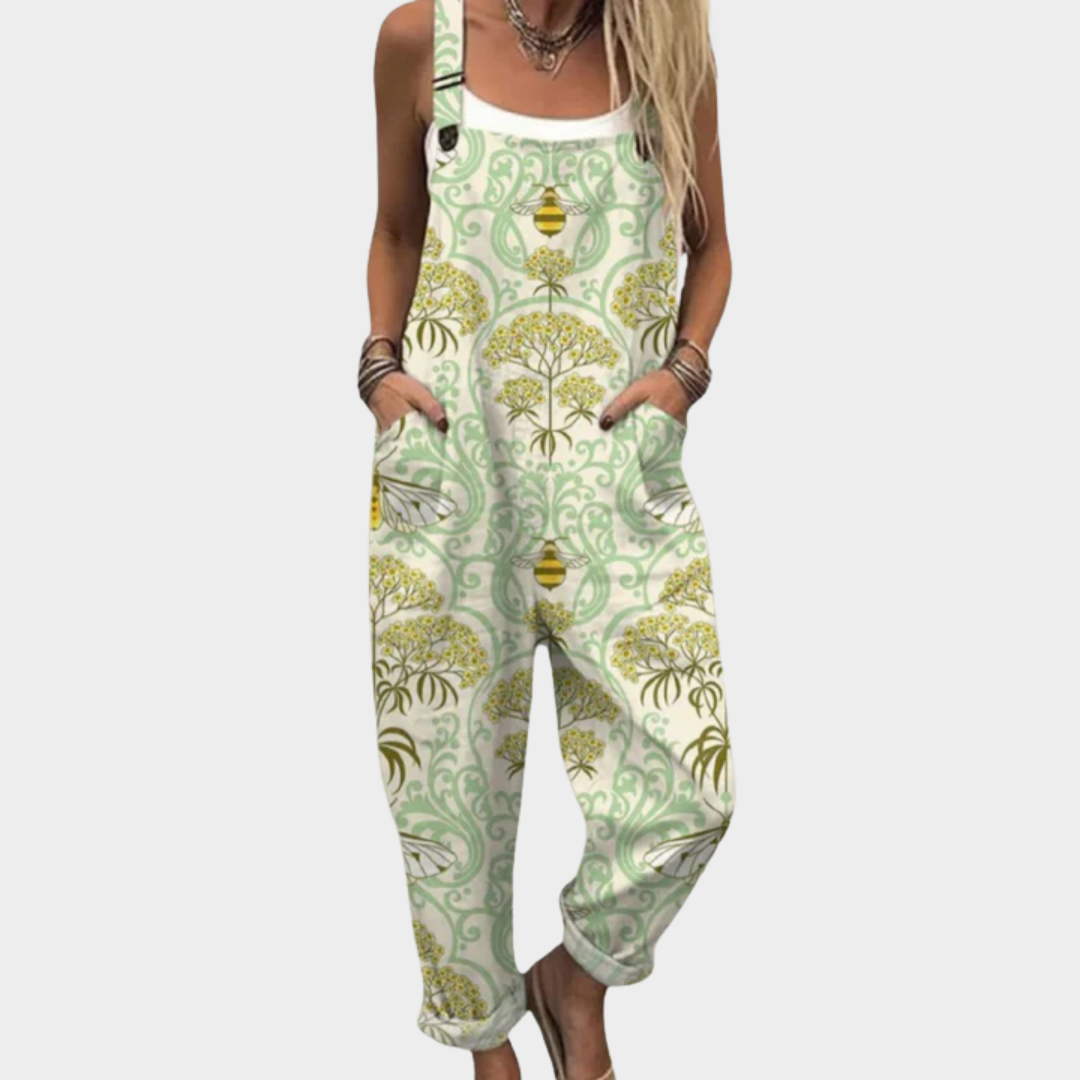 Comfortabele en Gedessineerde Jumpsuit