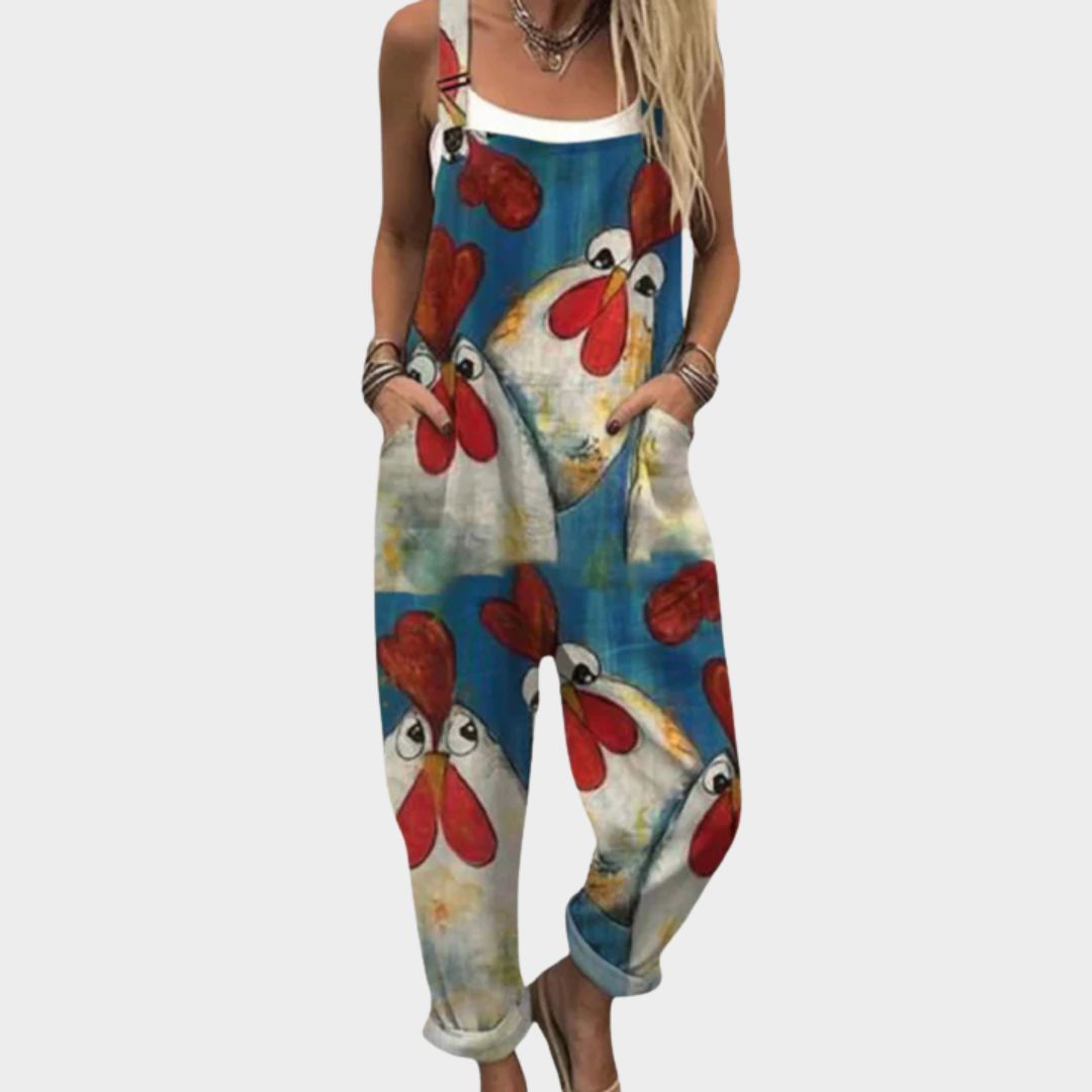 Comfortabele Geprinte Jumpsuit