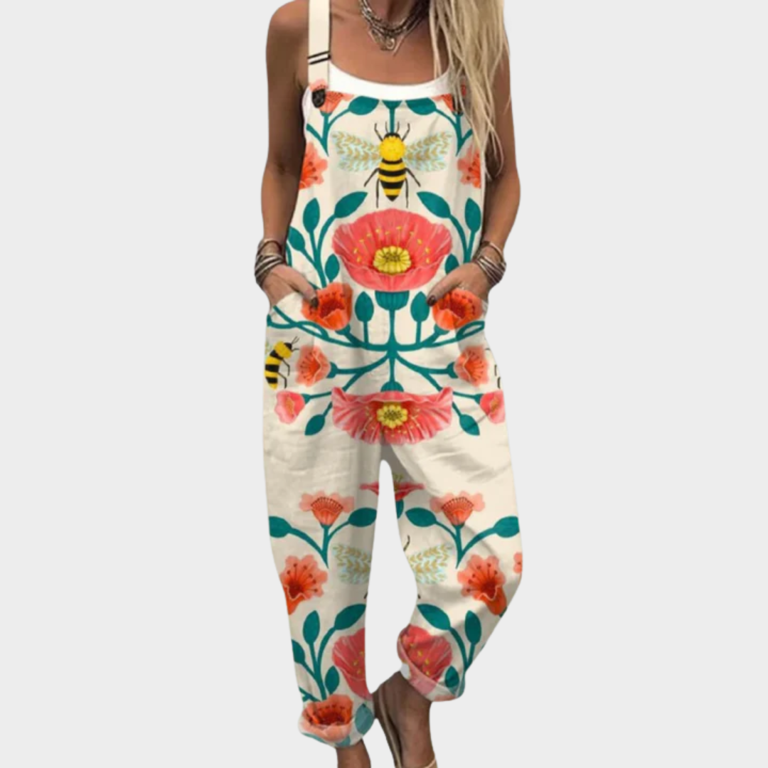 Comfortabele Gedessineerde Jumpsuit