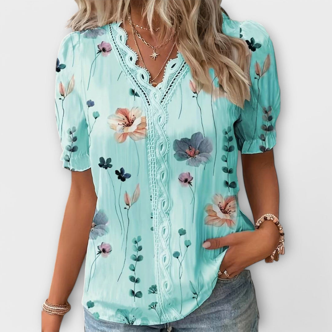 Emília - Blouse met V-hals