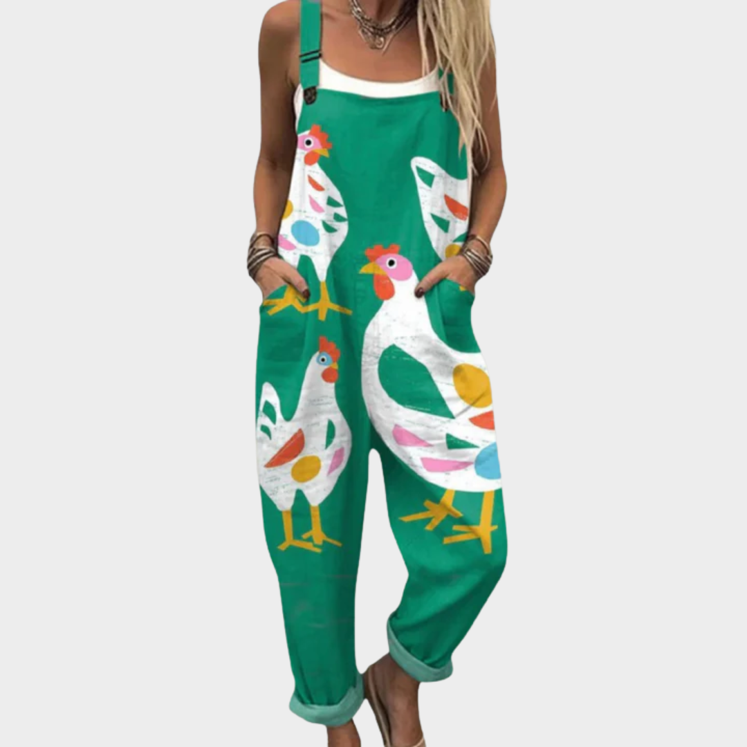 Comfortabele Bedrukte Jumpsuit
