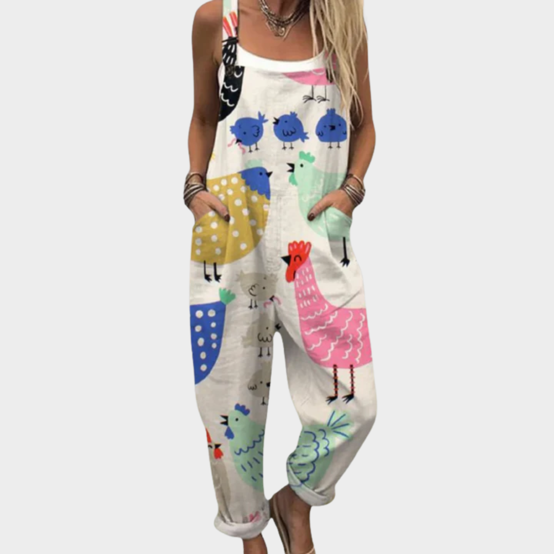 Comfortabele Geprinte Jumpsuit