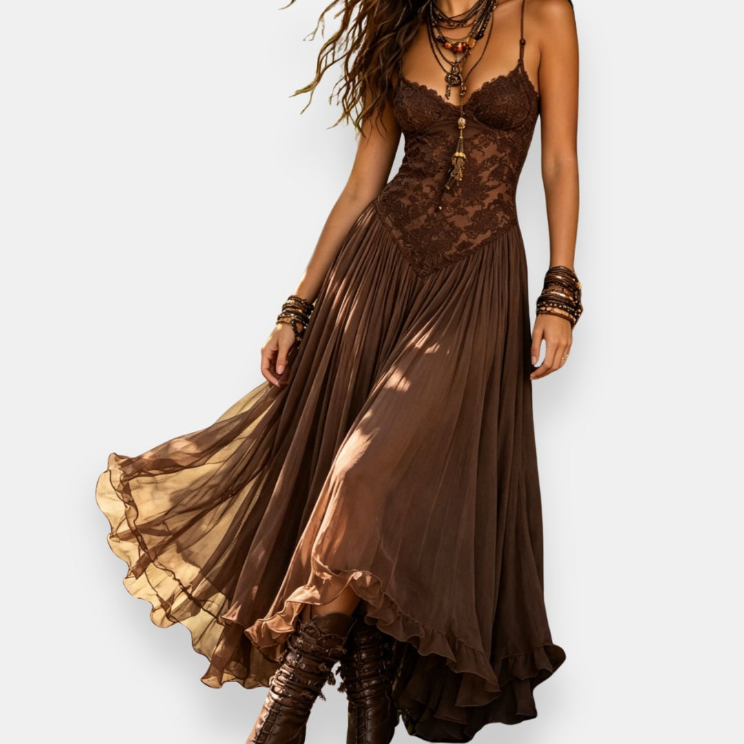 Mariana | Bohemian Kant Jurk