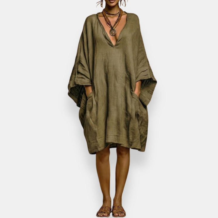 Cássia | Oversized Décolleté Jurk
