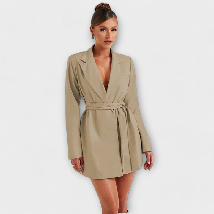 Blazer jurk met V-hals