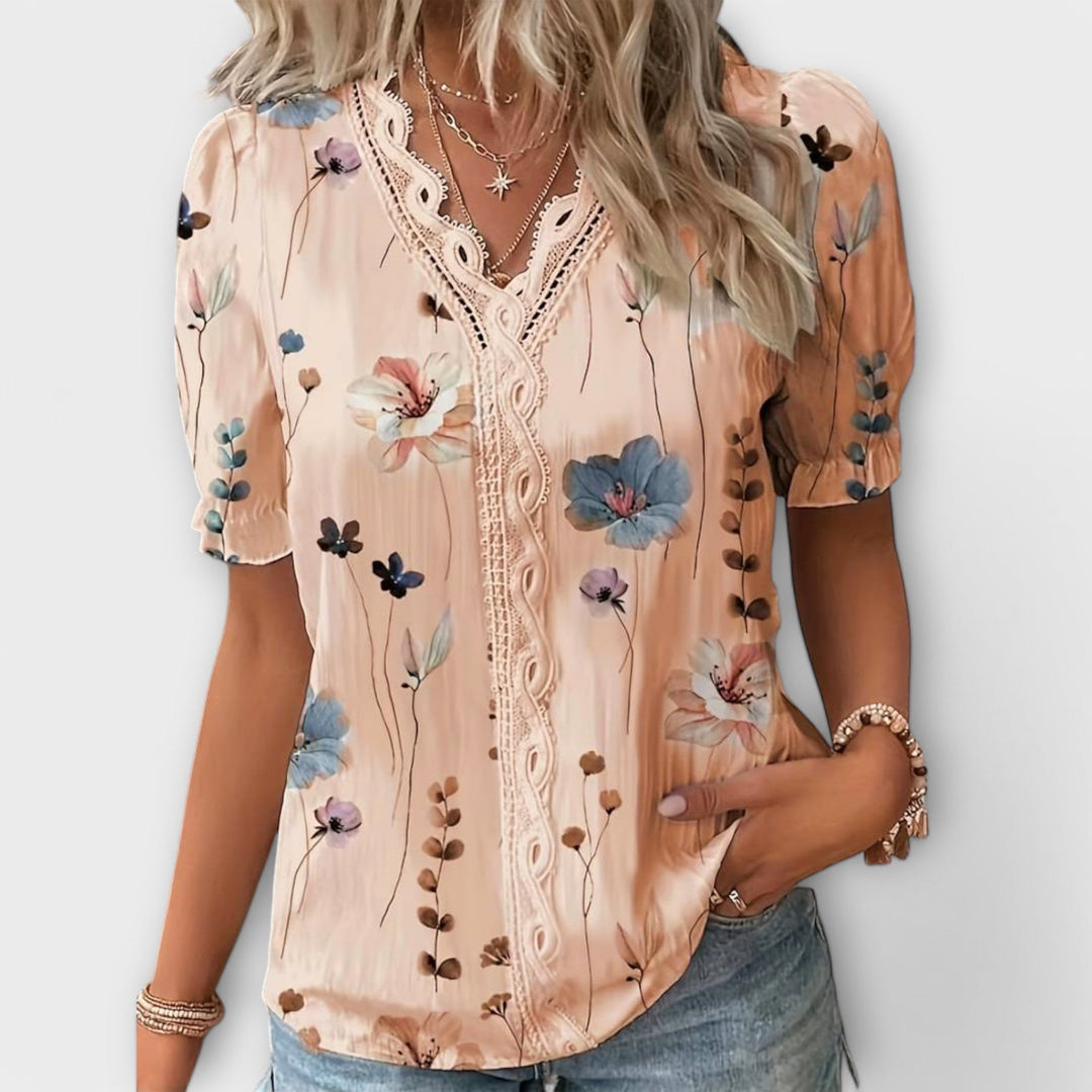 Emília - Blouse met V-hals