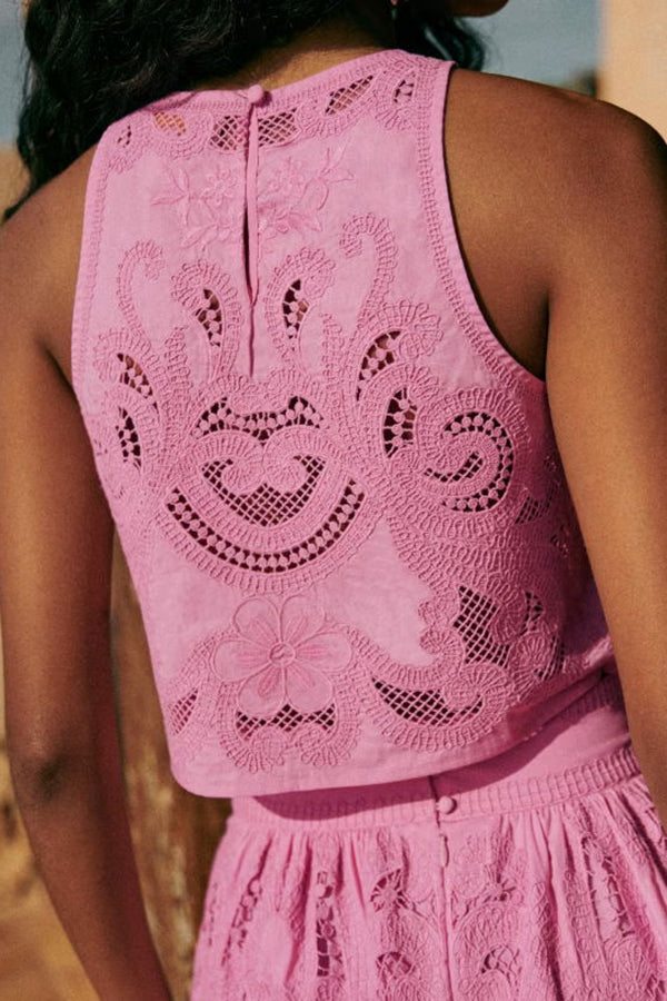 Moema - Roze Set in Kant