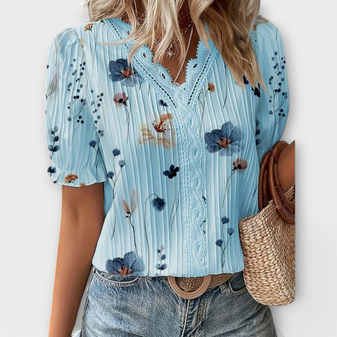 Emília - Blouse met V-hals