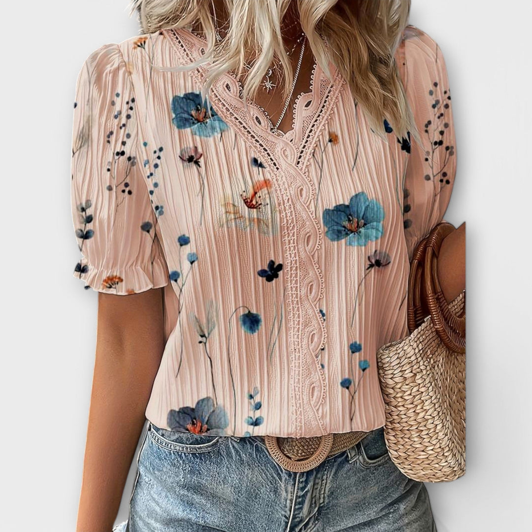 Emília - Blouse met V-hals