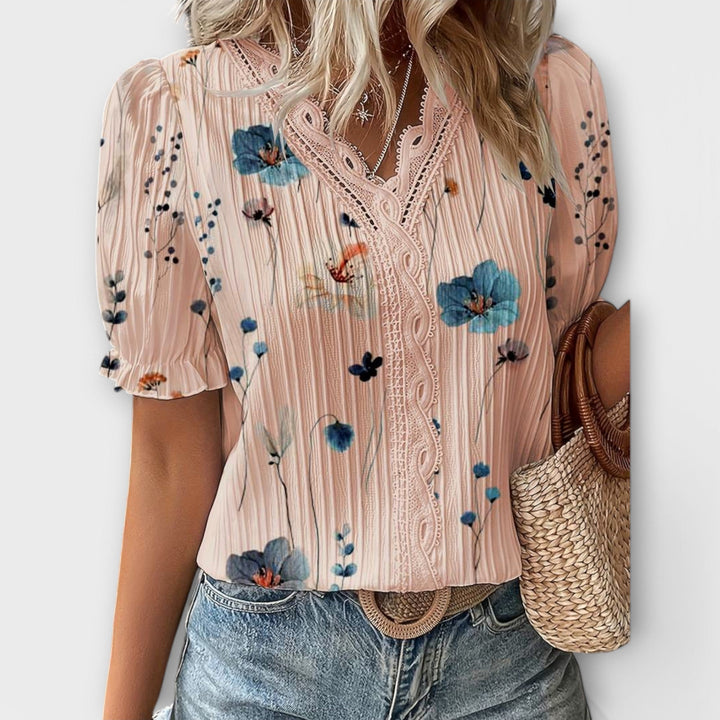 Emília - Blouse met V-hals