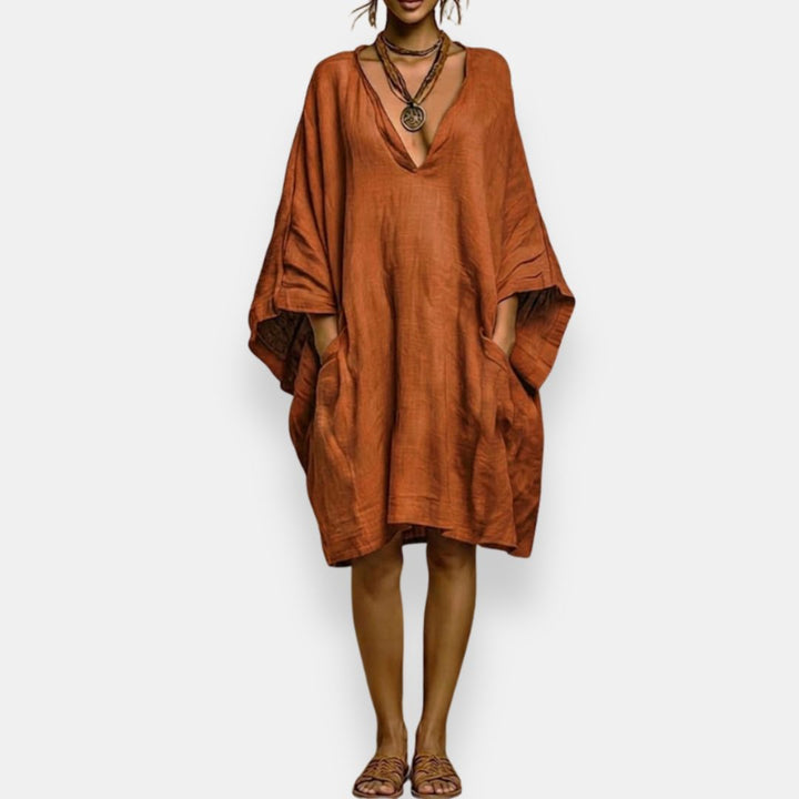 Cássia | Oversized Décolleté Jurk