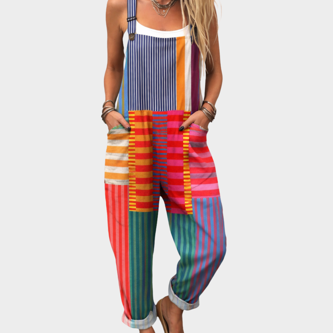 Comfortabele Gedessineerde Jumpsuit