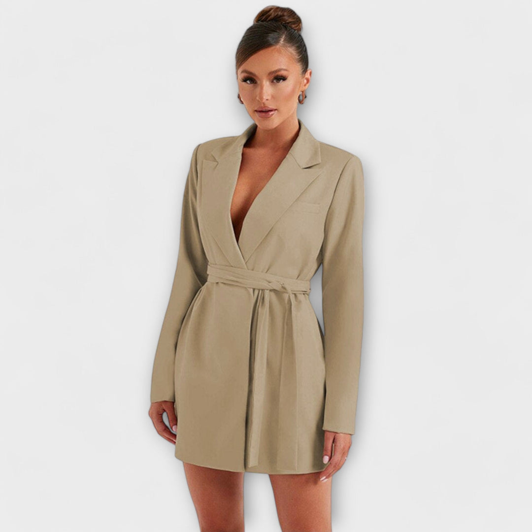 Blazer jurk met V-hals