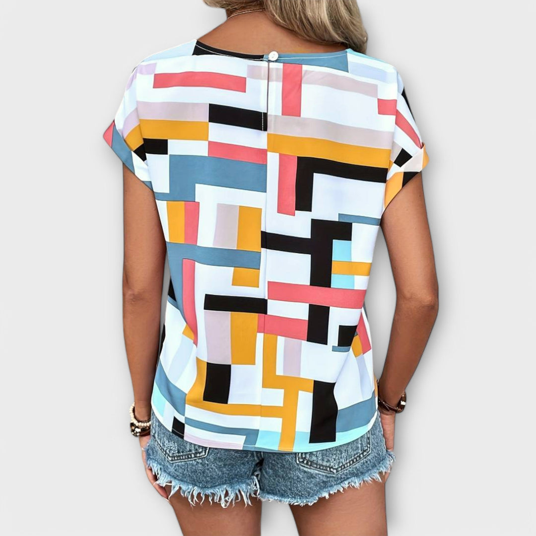 Mónica - Korte mouwen blouse