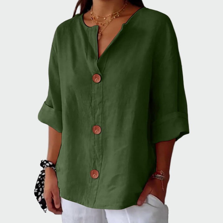 Casual blouse met textuur