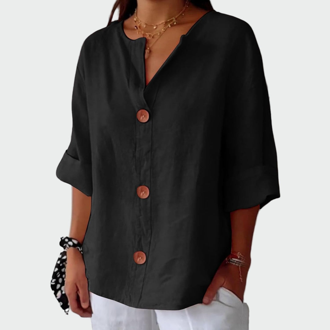 Casual blouse met textuur