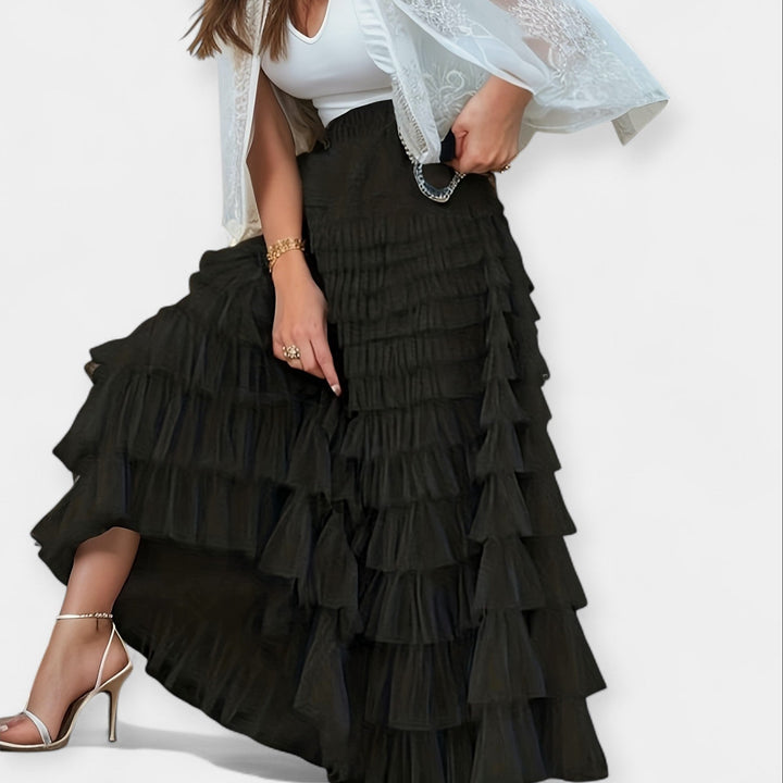 Elegante Rok met Tule Detail