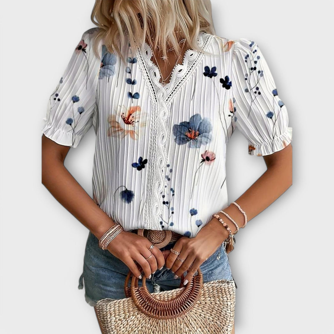 Emília - Blouse met V-hals