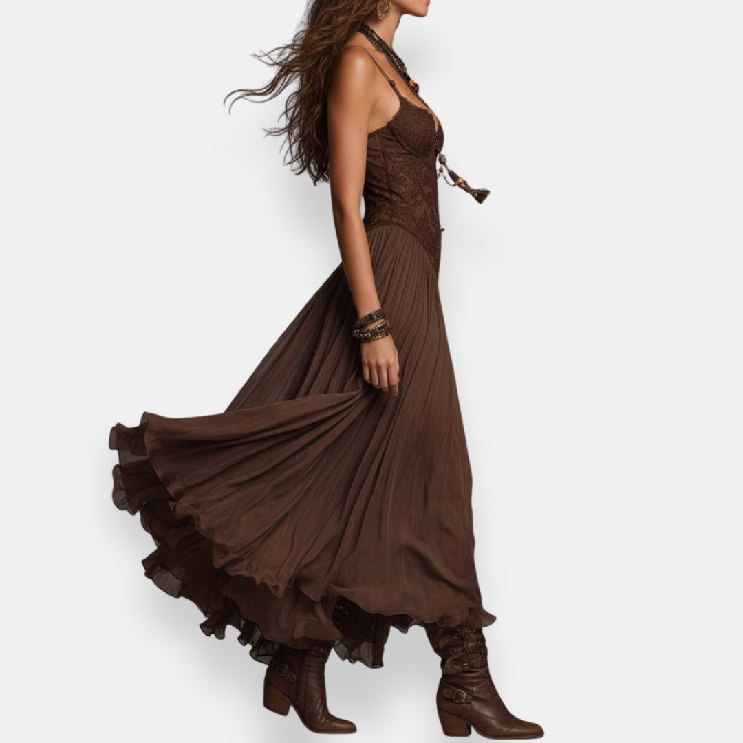 Mariana | Bohemian Kant Jurk