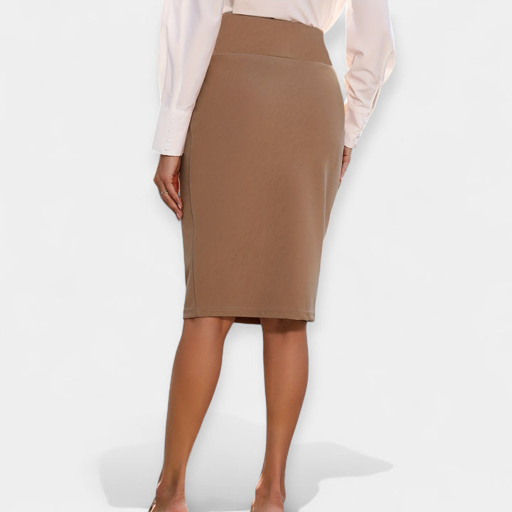 Hooggetailleerde Midi Rok