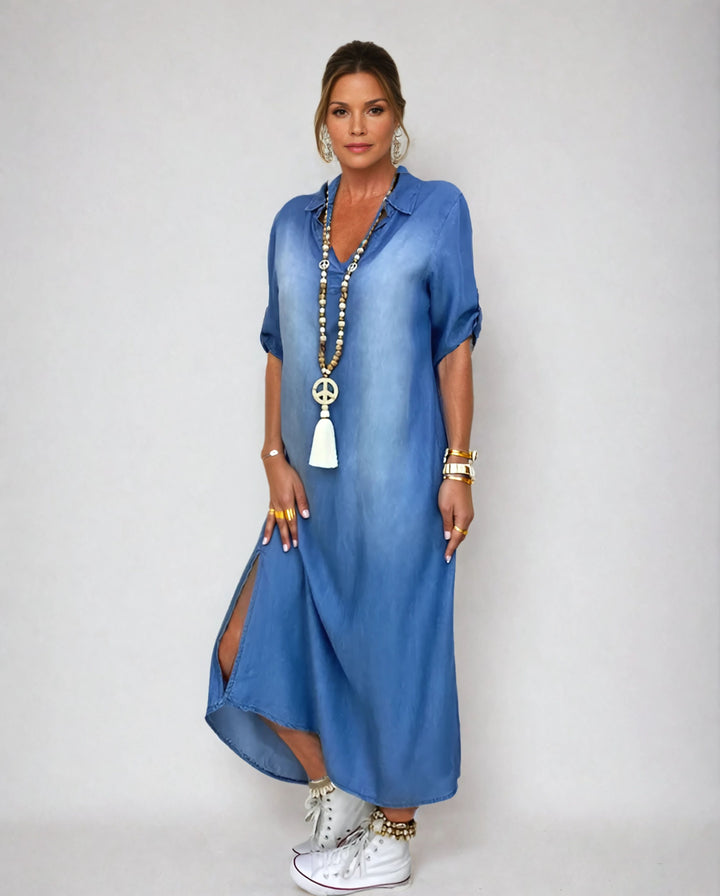 Ibiza - Maxi Denim Jurk