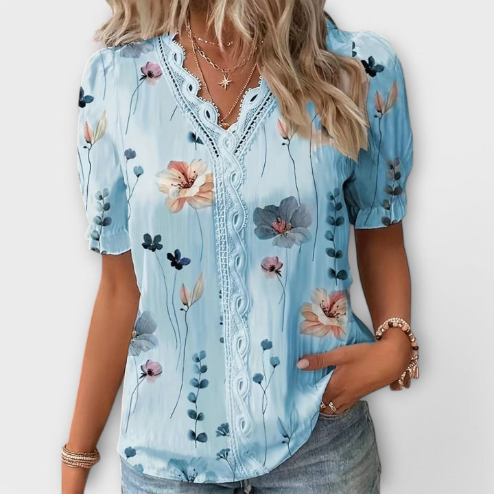 Emília - Blouse met V-hals
