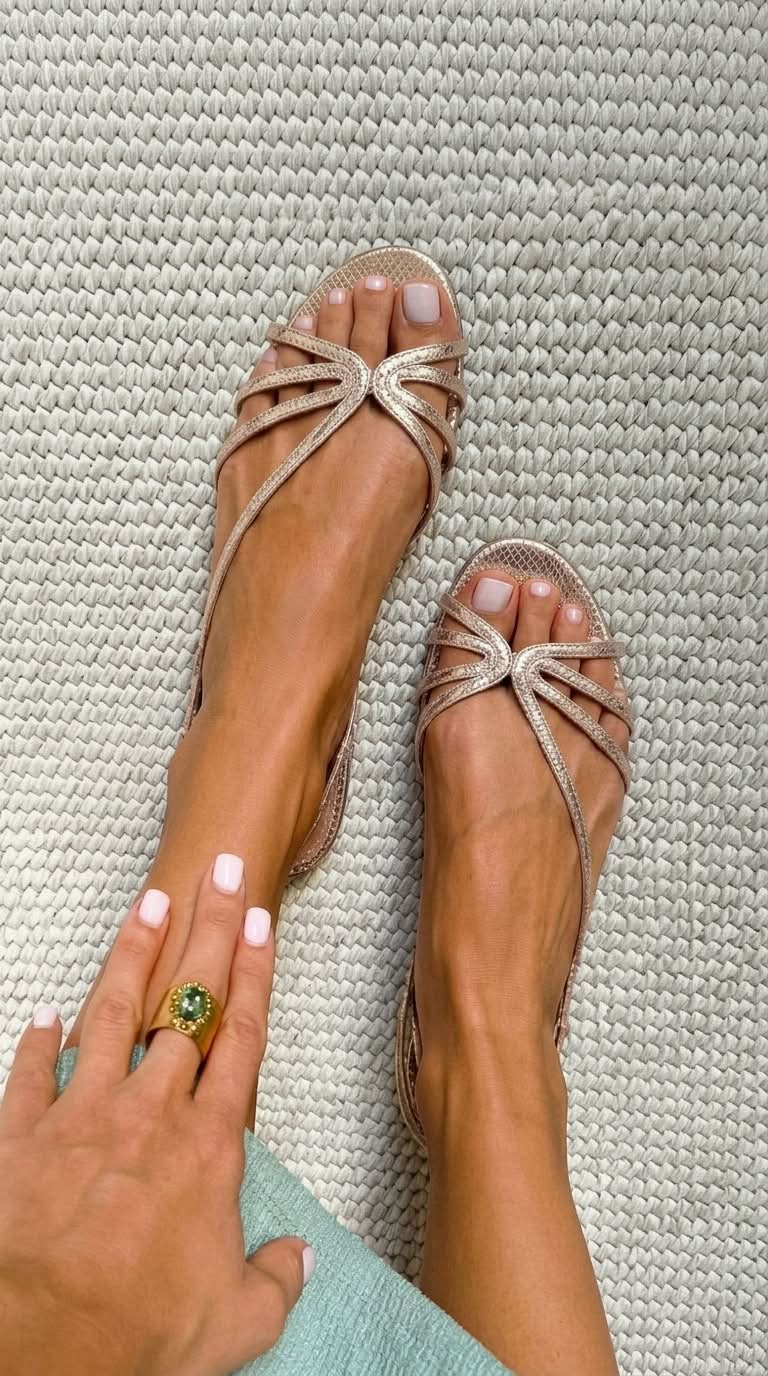 GINEVRA GOUDE SANDALEN ZOMER ELEGANTIE