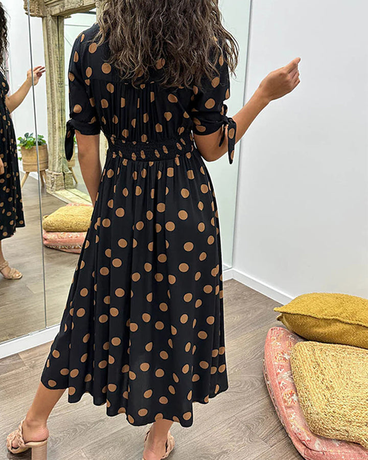 Mónica - Elegante Dotted Jurk