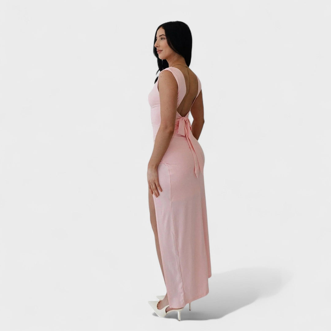 Sarela - Lange jurk met open rug