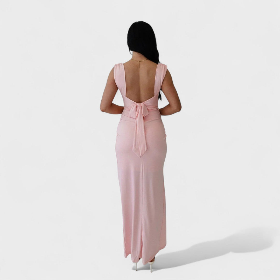 Sarela - Lange jurk met open rug