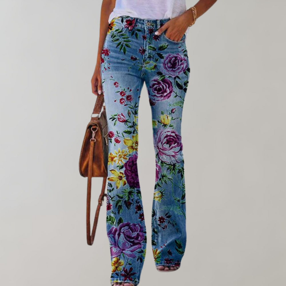 Sommerfeld | Jeans met hoge taille en flared pijpen