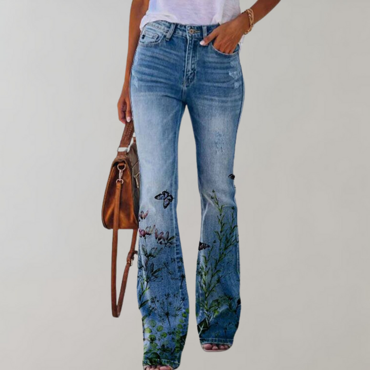 Sommerfeld | Jeans met hoge taille en flared pijpen