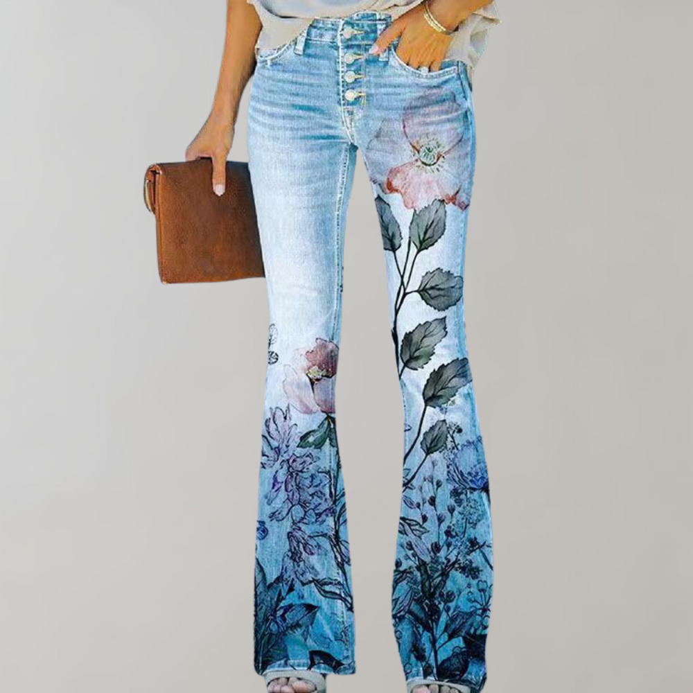 Sommerfeld | Jeans met hoge taille en flared pijpen