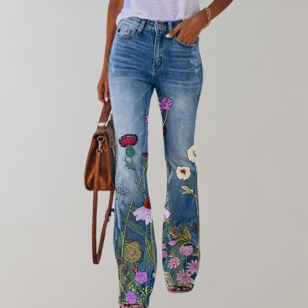 Sommerfeld | Jeans met hoge taille en flared pijpen