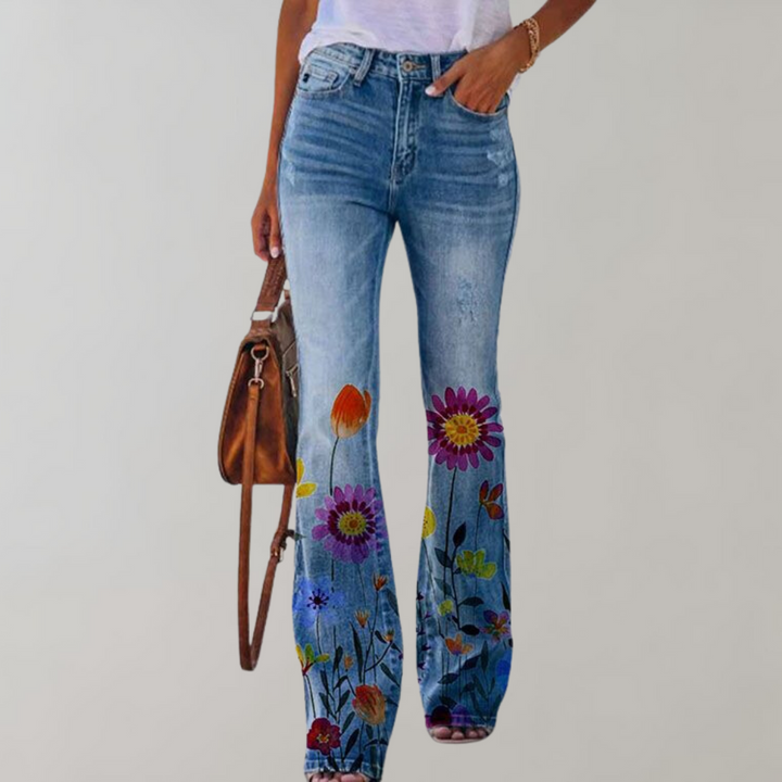 Sommerfeld | Jeans met hoge taille en flared pijpen