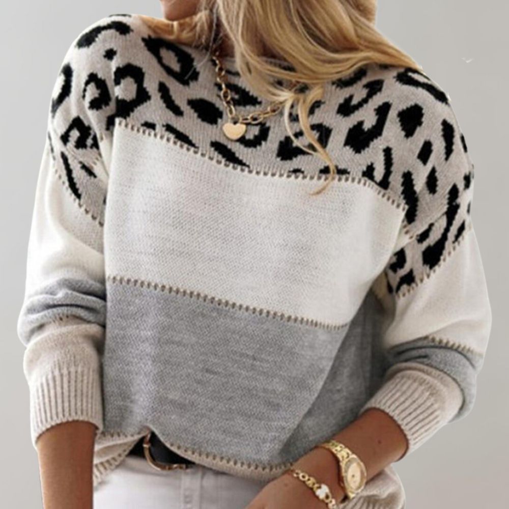 Júlia - Casual Leopardo Top