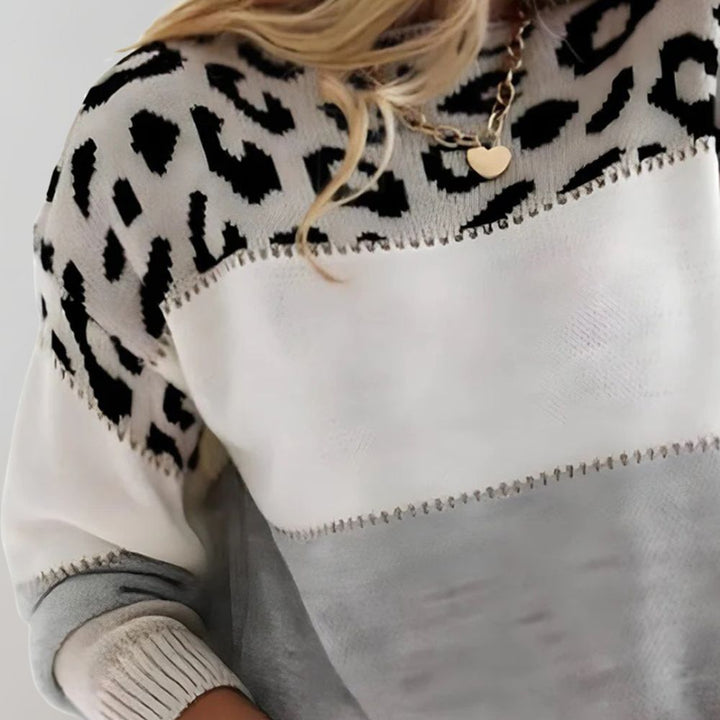 Júlia - Casual Leopardo Top