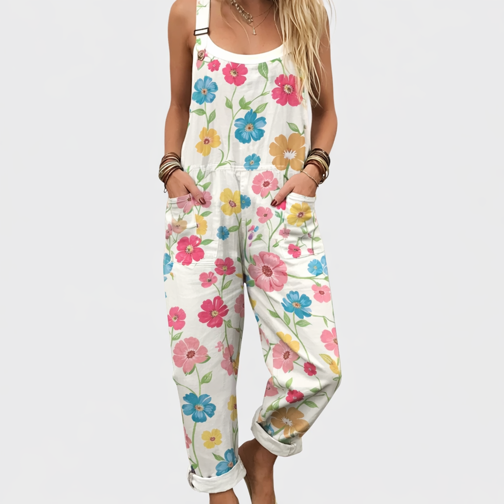 Comfortabele gedrukte jumpsuit