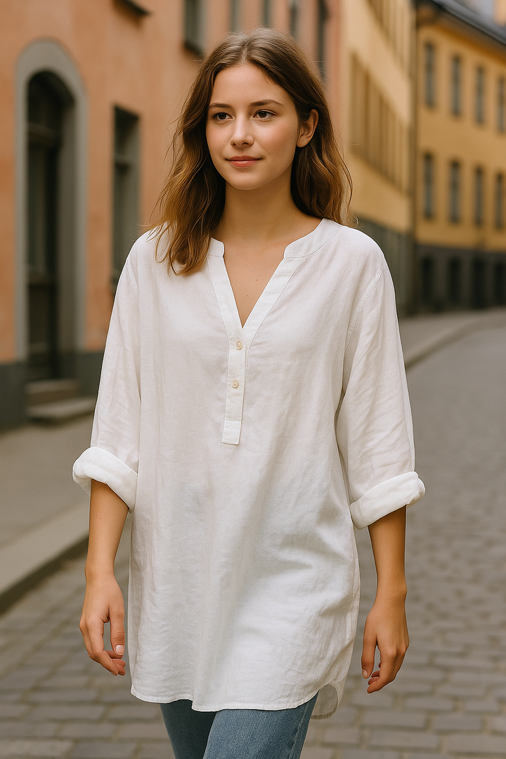 Sanne – Elegante Rode Blouse
