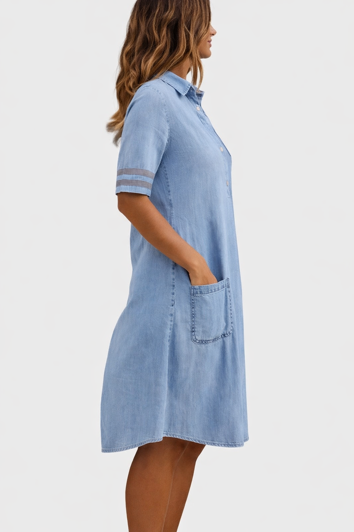 Olívia ® | Comfortabele en Flatterende Denim Jurk