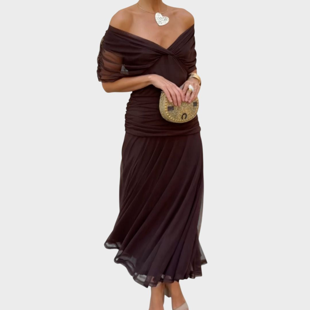 Luana - Elegante jurk met V-hals