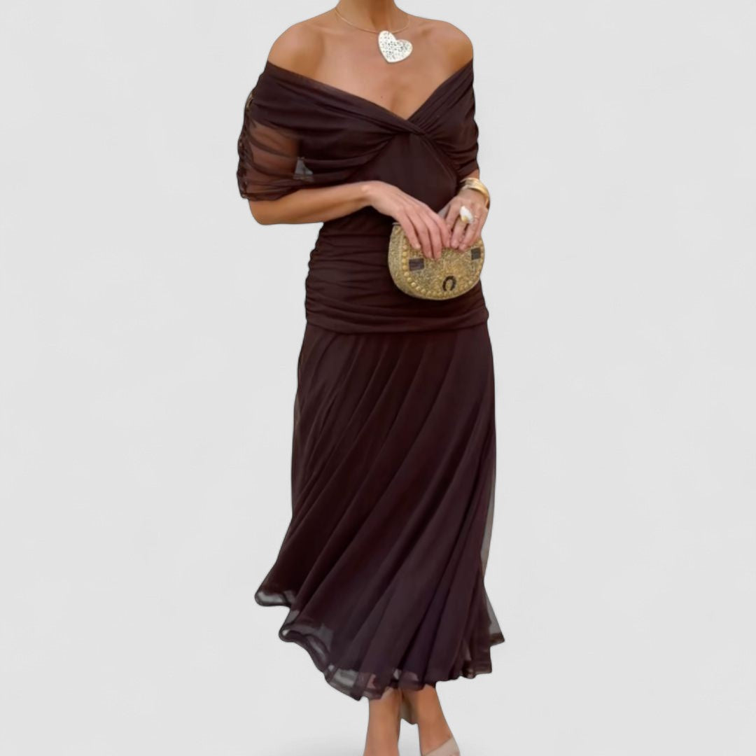 Luana - Elegante jurk met V-hals