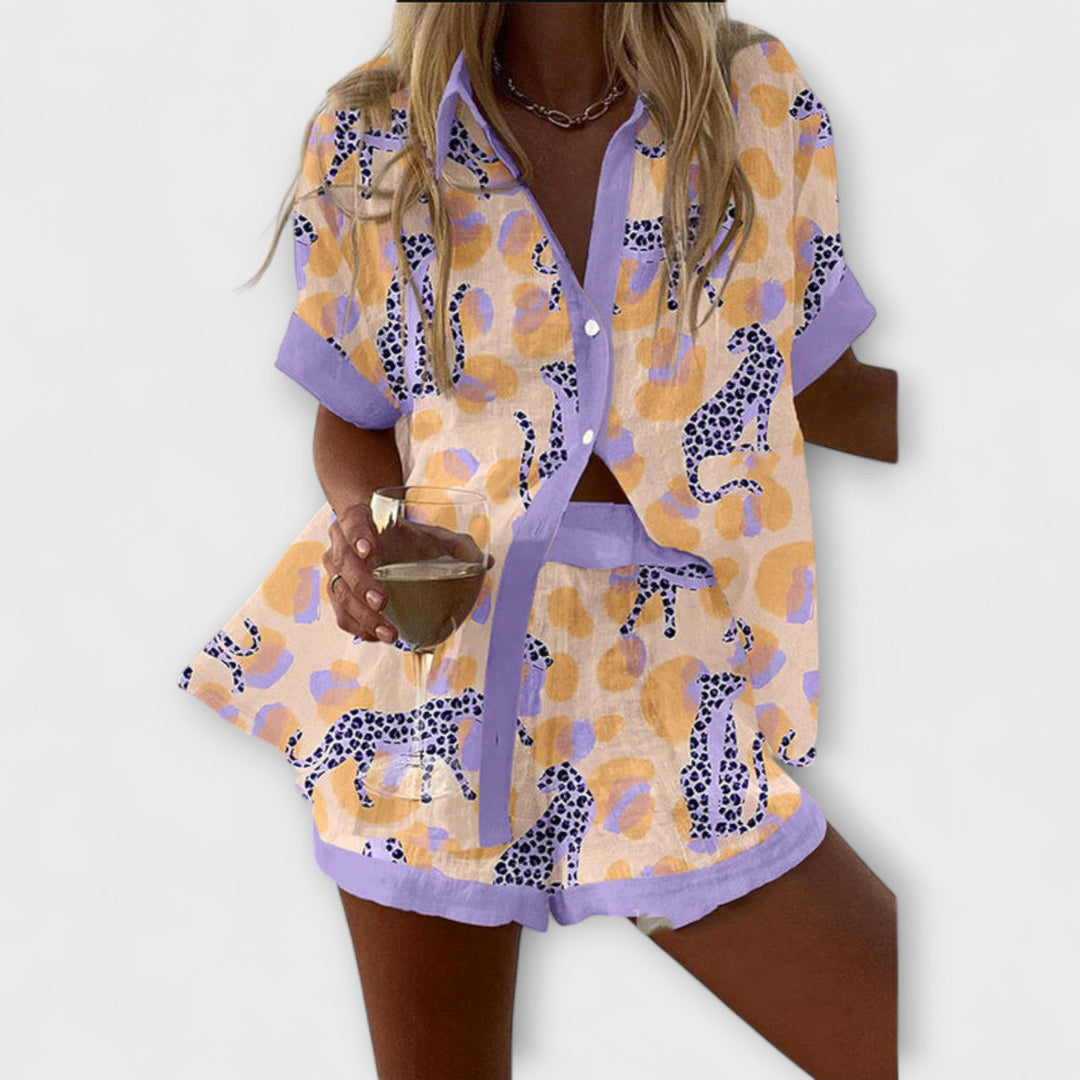 Inês - Geprint Leopardenset