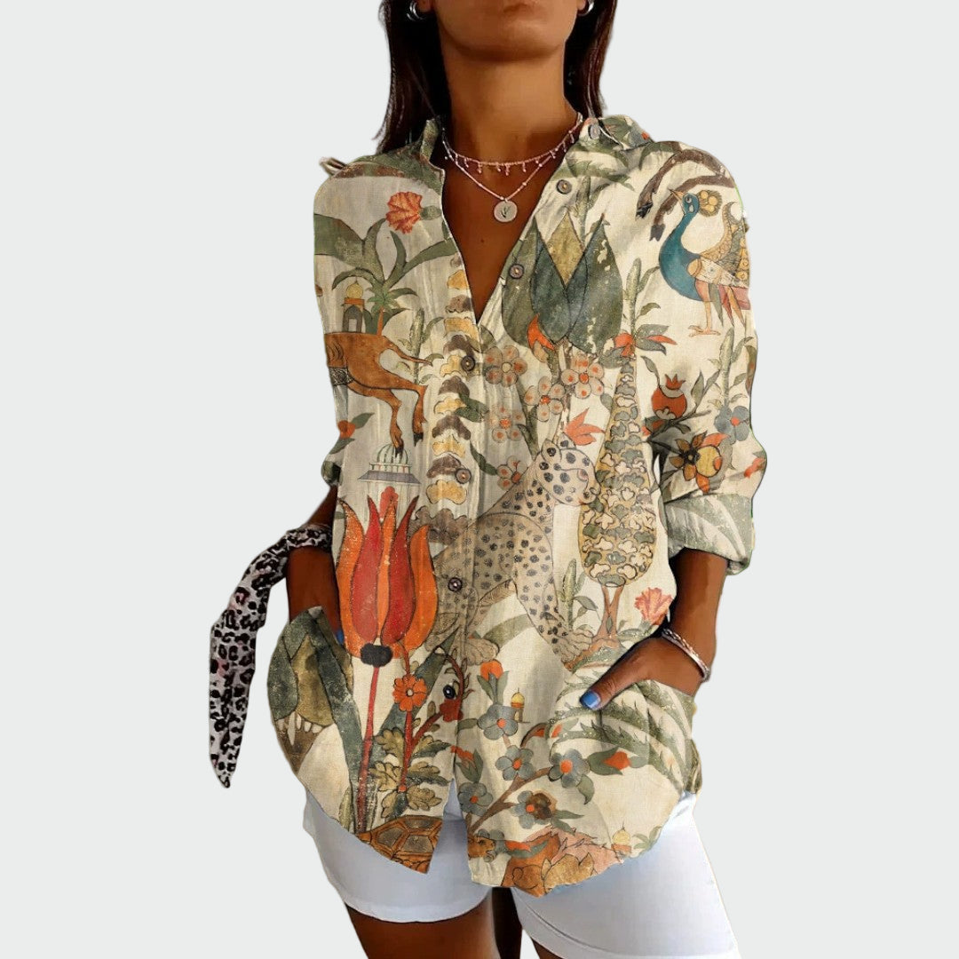 Stijlvol shirt met bloemenprint