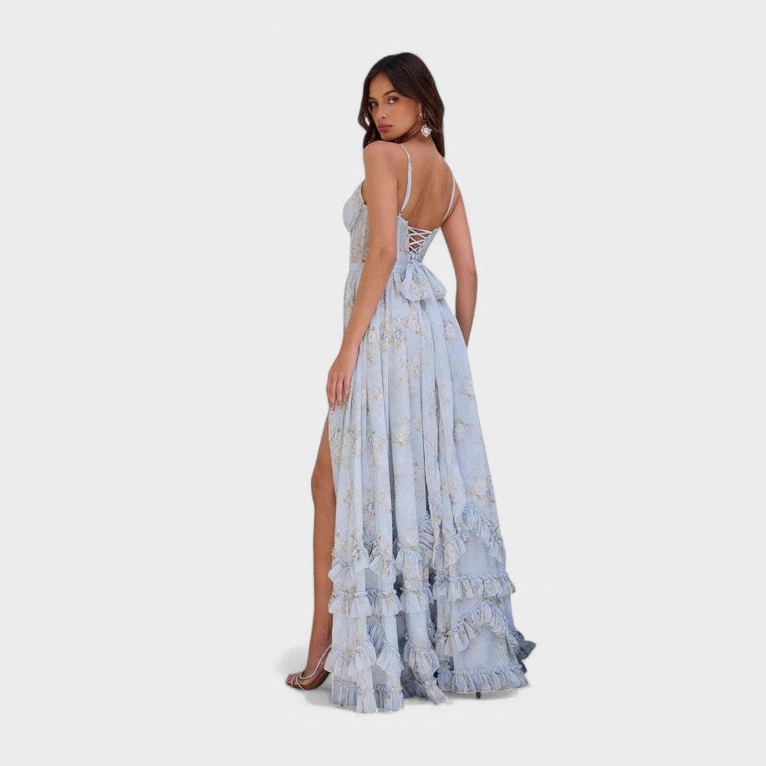 Florência - Lange bohemien jurk met split
