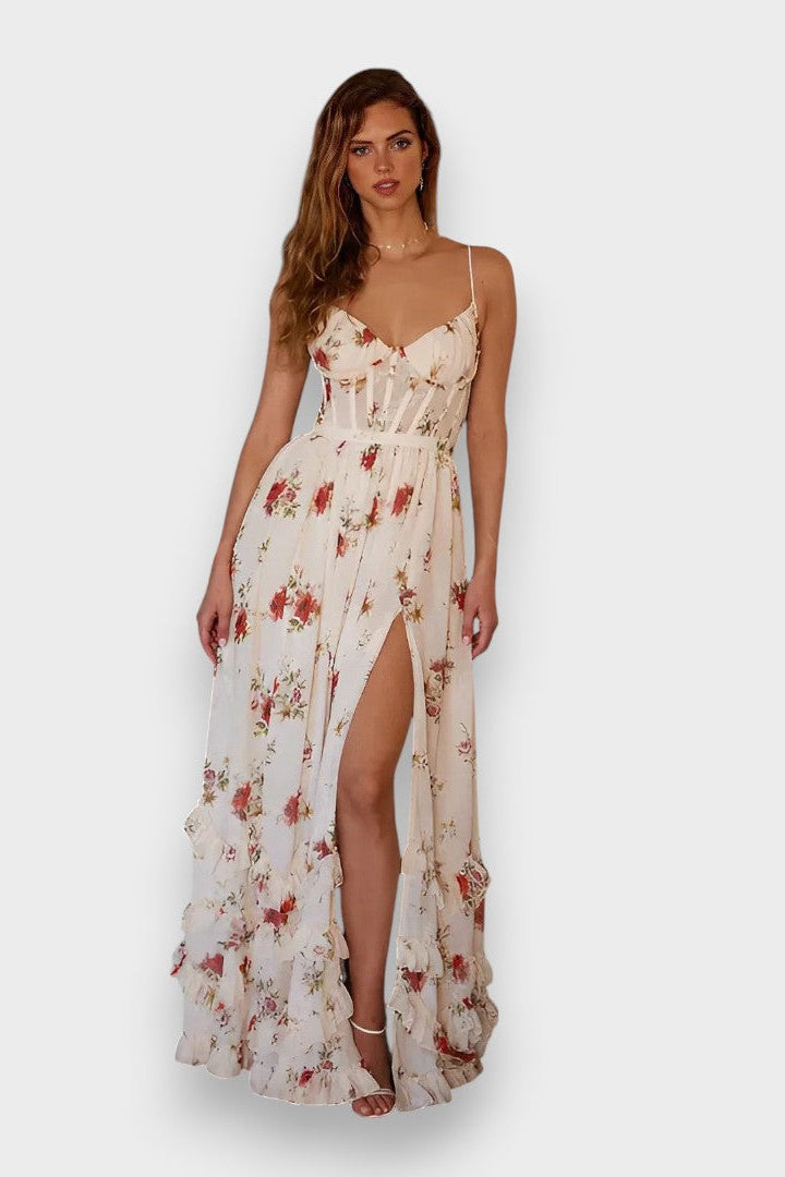 Sónia - Midi-jurk met bloemenpatroon