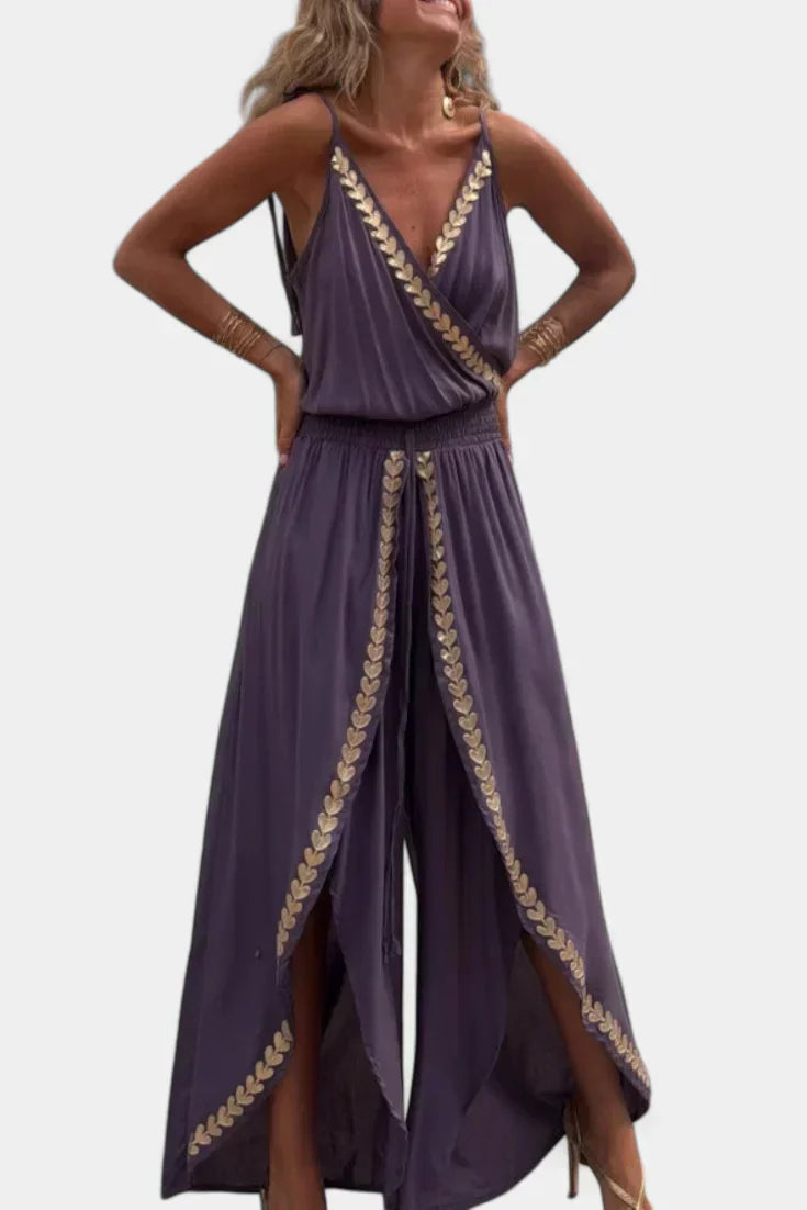 Lorena - Jurk Mono Gouden Details