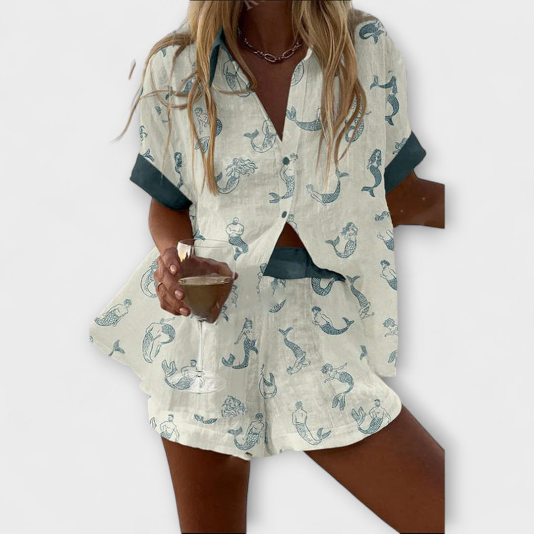 Camila - Set Zeemeerminprint